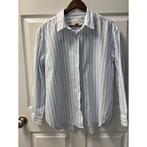 Universal Thread Blue & White oversized Button Up M